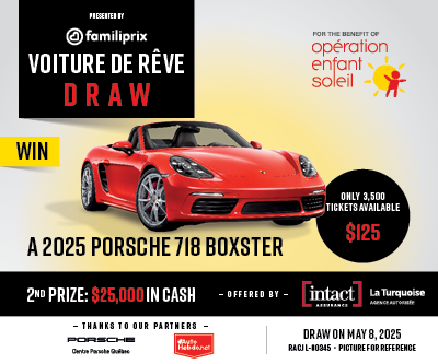 The Dream Car draw, for the benefit of Operation Enfant Soleil